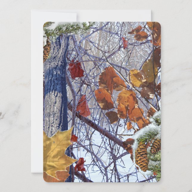 Erste Schnee Winter Camouflage Print (Vorderseite)