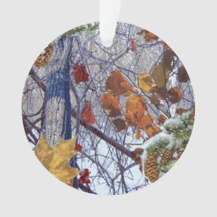 Erste Schnee-Winter-Szenen-Tarnungs-Malerei Ornament