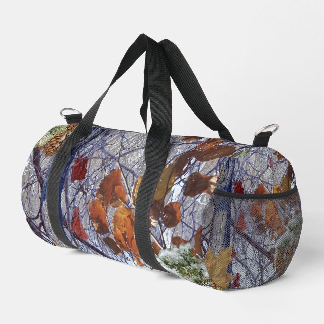 Erste Schneewinterszene Camouflage-Malerei Duffle Bag (Rechte Ecke)