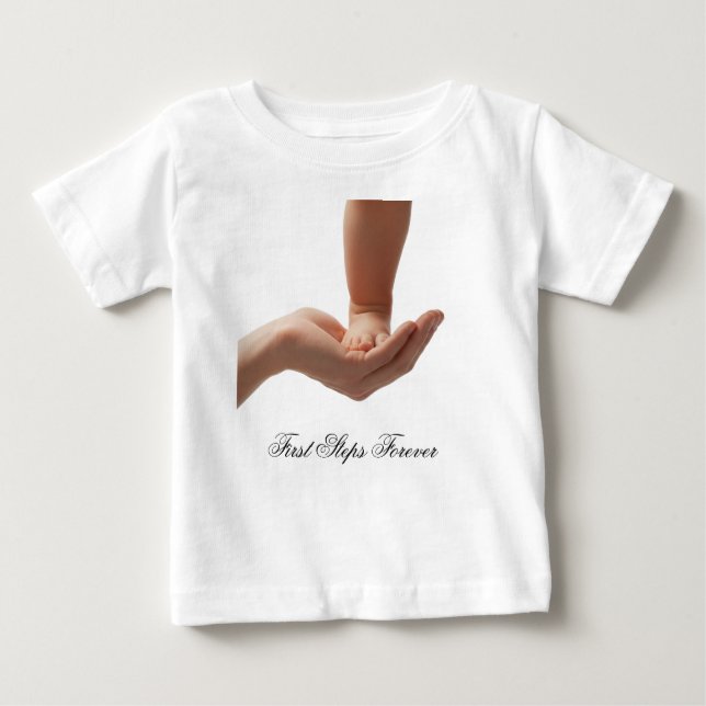 Erste Schritte für immer Baby T-shirt (Vorderseite)