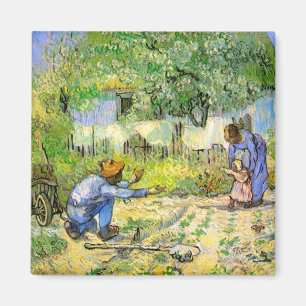 Erste Schritte (nach Millet) Van Gogh Fine Art Magnet