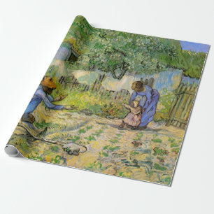 Erste Schritte (nach Millet) von Vincent van Gogh Geschenkpapier