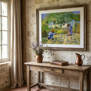 Erste Schritte (nach Millet) von Vincent van Gogh Poster