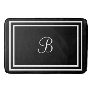 Erste Schritte oder Name schwarzer Bathmat Badematte