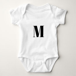Erste Schwarz-weiße Anpassung von Monogramm Baby Strampler