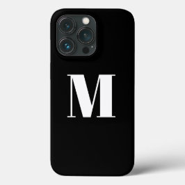 Erste Schwarz-weiße Anpassung von Monogramm Case-Mate iPhone Hülle