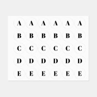 Erste Schwarz-weiße Anpassung von Monogramm