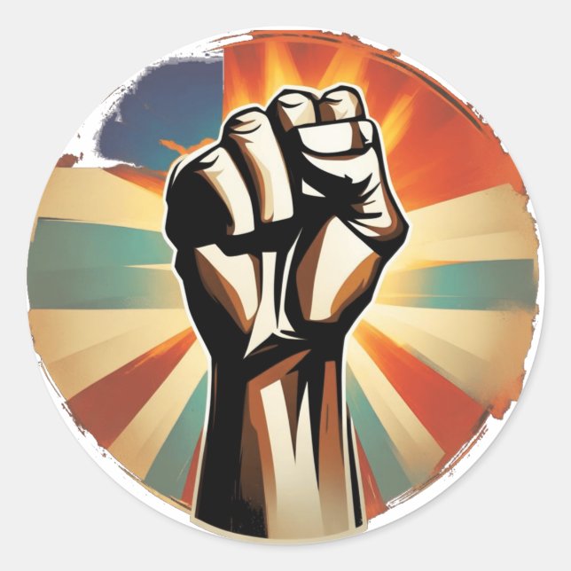 ERSTE SERIE ERHÖHT - Retro-Abzeichen Runder Aufkleber (Vorderseite)