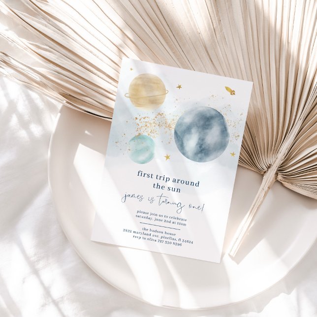 Erste Sonnenreise - Einladung zum ersten Geburtsta (Von Creator hochgeladen)