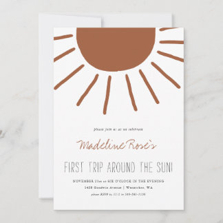 Erste Sonnenreise | Foto Birthday Einladung