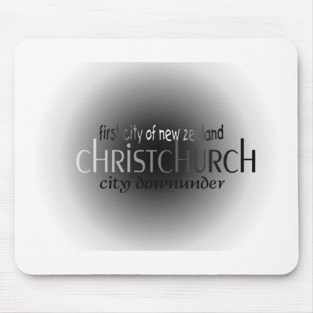 Erste Stadt Christchurch Mousepad (Vorne)