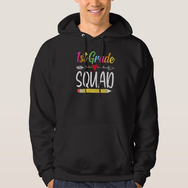 Erste Stufe des Squad 1. Lehrerteam Hoodie (Vorderseite)