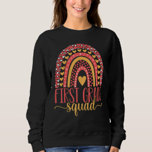 Erste Stufe des Squad Teams 1. Klasse Lehrer zurüc Sweatshirt