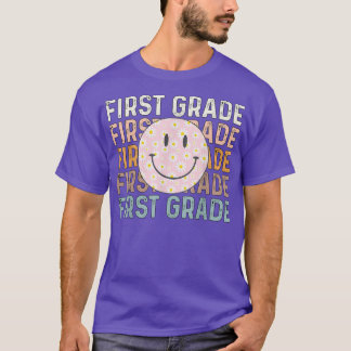 Erste Stufe Vintag Retro 1. Stufe zurück zur Schul T-Shirt