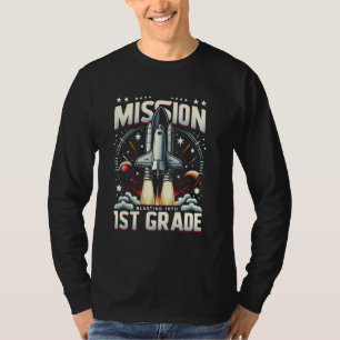 Erste Stufe zurück zur Schule Raketenexplosion T-Shirt