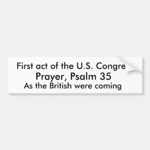 Erste Tat des US-Kongresses, Autoaufkleber