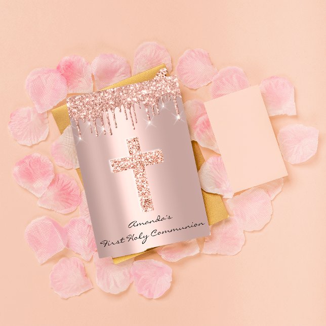 Erste Tropfen der Heiligen Kommune Rose Christlich Einladung (Von Creator hochgeladen)