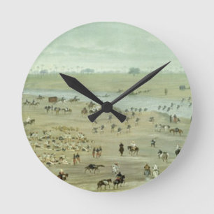 Erste und zweite Korps der Armee, die zu bereit Runde Wanduhr