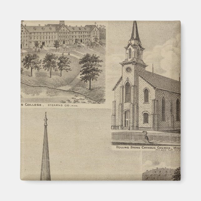 Erste Universalistenkirche, Minneapolis, Minnesota Magnet (Vorne)