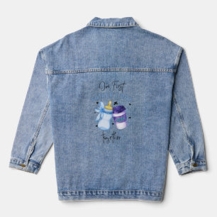 Erste Vatertag - Matching Outfit / Blau Jeansjacke