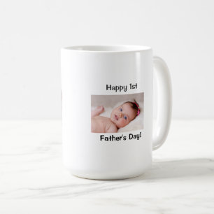 Erste Vatertag Tasse mit benutzerdefiniertem Foto