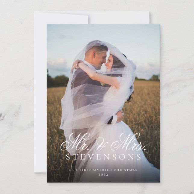 Erste Verheiratete Weihnachten Mr. and Mrs. Full F (Vorderseite)