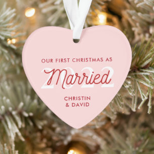 Erste Verheiratete Weihnachtsschmuck   Just Marrie Ornament