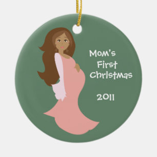 Erste Verzierung der Mama Weihnachts- Keramik Ornament