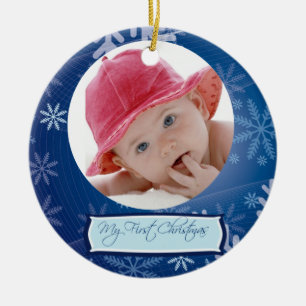 Erste Verzierung des Babys Weihnachts Keramik Ornament