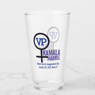 Erste Vizepräsidentin Kamala Harris Glas