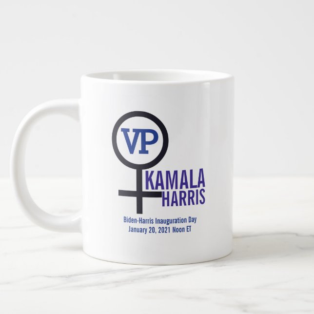 Erste Vizepräsidentin Kamala Harris Jumbo-Tasse (Links)