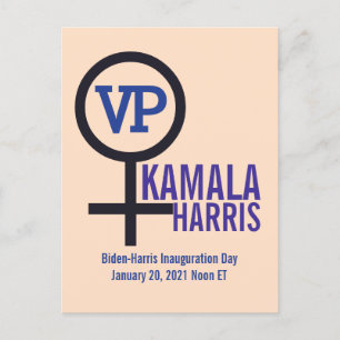 Erste Vizepräsidentin Kamala Harris Postkarte