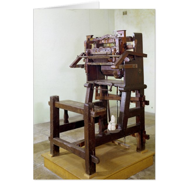 Erste Webstühle für Strümpfe, 1750 (Vorne)