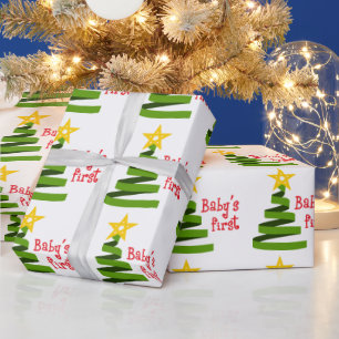 Erste Weihnacht des Babys Geschenkpapier