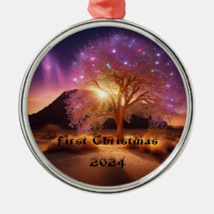 Erste Weihnachten 2024 Ornament Aus Metall
