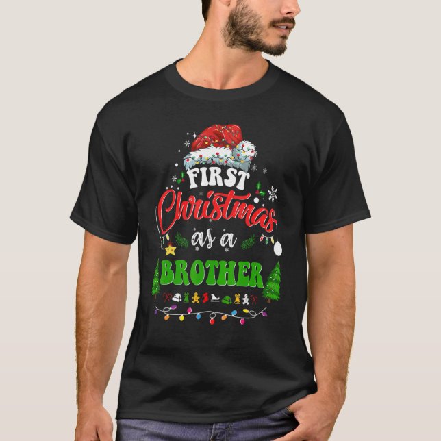 Erste Weihnachten als Bruder Weihnachten Urlaub We T-Shirt (Vorderseite)