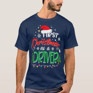 Erste Weihnachten als Fahrer Funny 1. Weihnachtsgi T-Shirt