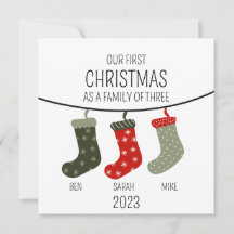 Erste Weihnachten als Familie von drei