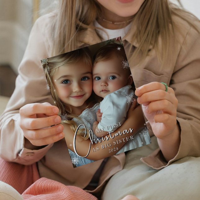 Erste Weihnachten als große Schwester Fotodruck (Von Creator hochgeladen)