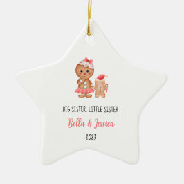 Erste Weihnachten als große Schwester Niedliche Or Keramik Ornament