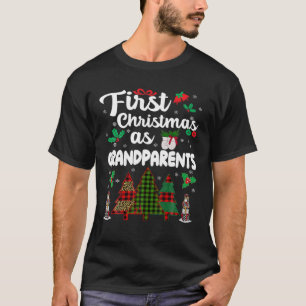 Erste Weihnachten als Großeltern Funny Xmas Grandp T-Shirt