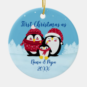 Erste Weihnachten als Großeltern Geschenk für neue Keramik Ornament