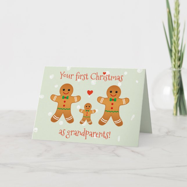 Erste Weihnachten als Großeltern - Lebkuchen Männe (Vorderseite)