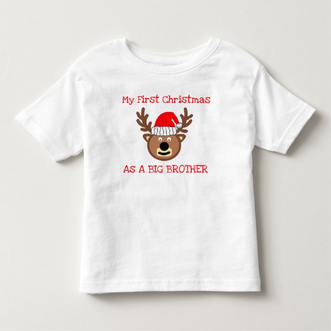 Erste Weihnachten als großer Bruder Kleinkind T -  T-shirt (Vorderseite)