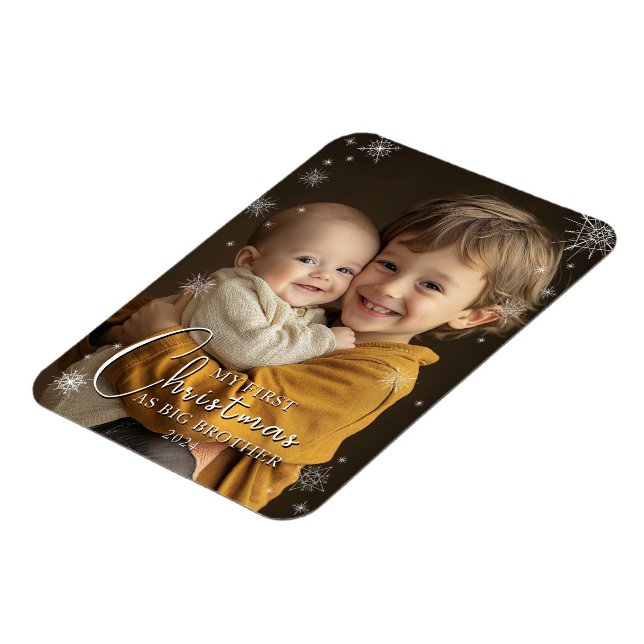 Erste Weihnachten als großes Foto Magnet (Linke Seite)