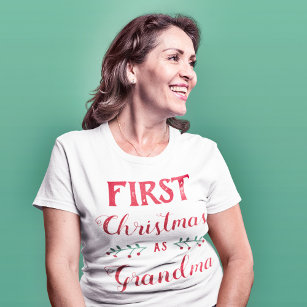 Erste Weihnachten als Großfamilie, die roten Text  T-Shirt