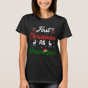 Erste Weihnachten als Großvater Niedliche Familie  T-Shirt