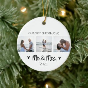 Erste Weihnachten als Herr und Frau Ornament