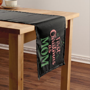 Erste Weihnachten als Mama, die Weihnachten passt Kurzer Tischläufer