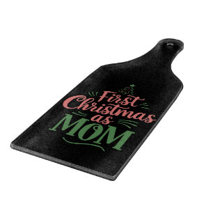 Erste Weihnachten als Mama, die Weihnachten passt Schneidebrett